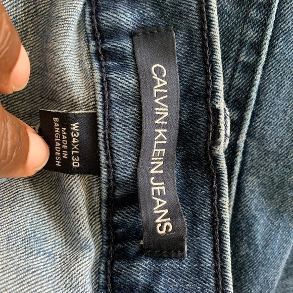 Calvin Klein Men’s Straight Fit Jeans 34w 30L - Picture 3 of 3